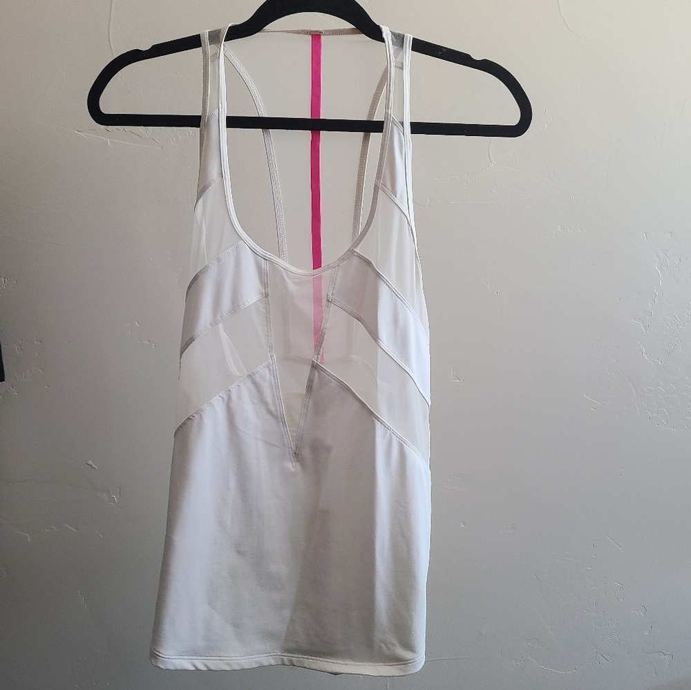 Lululemon Sheer White Tank Top